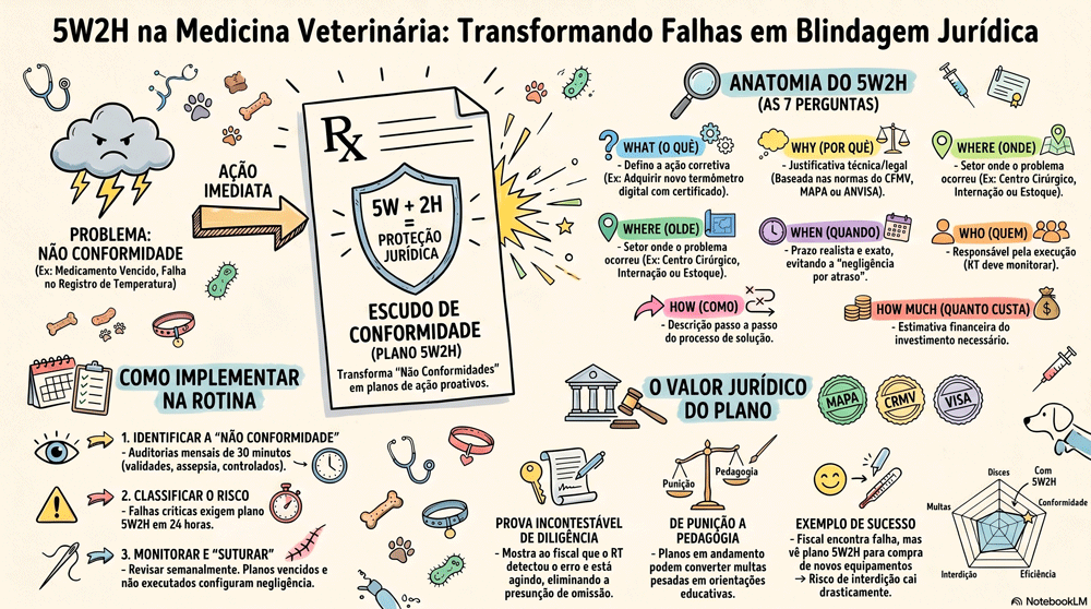 Metodologia 5W2H aplicada ao compliance veterinário
